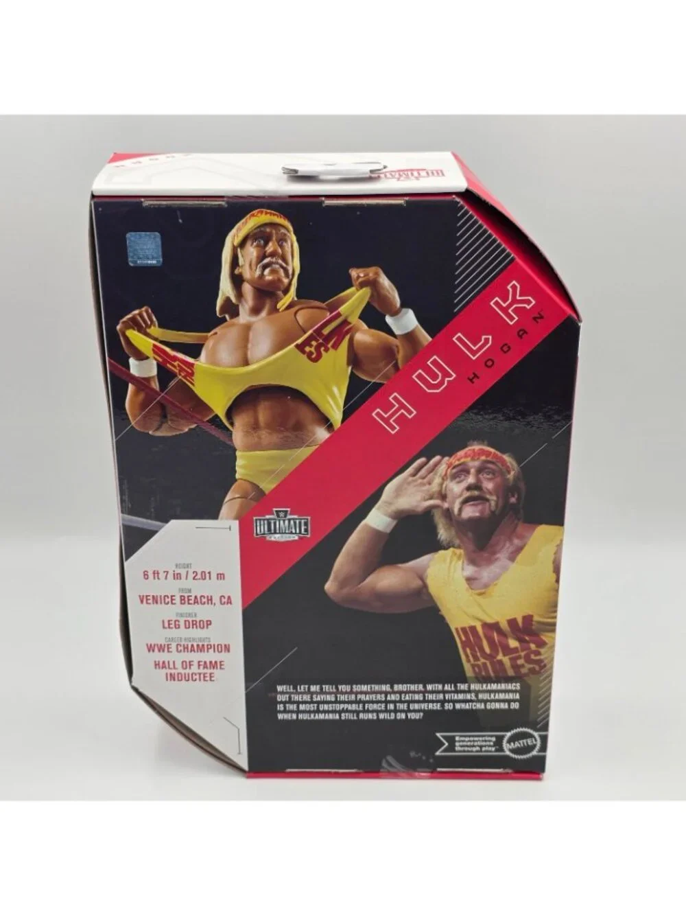 Hulk Hogan WWE Ultimate Edition 30 Wrestling Figure Mattel Ripping Shirt NIB